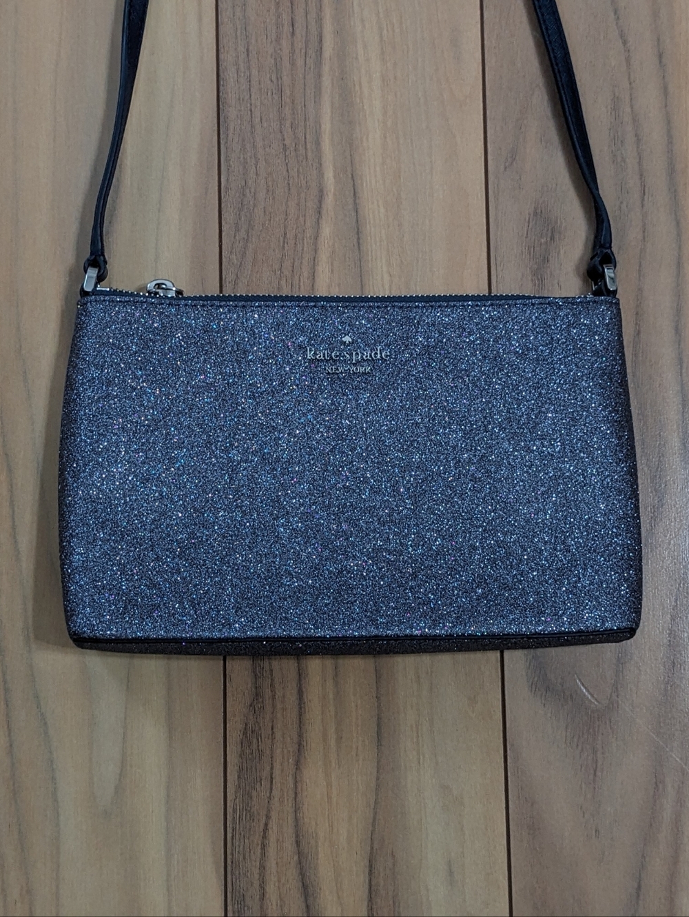 EUC! Kate Spade New York Joeley Glitter Crossbody Bag In Dusk Navy